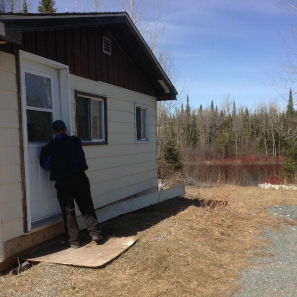 WATERFRONT Cabin on 2.32 acres 1 hour east of Timmns
