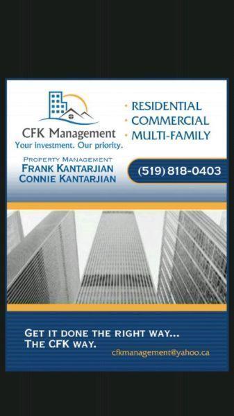 CFK MANAGEMENT Wants to Get Your RENTAL Home RENTED!!!