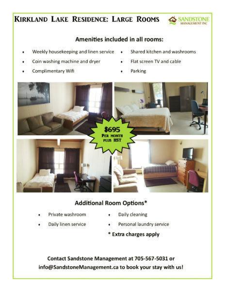 Rent a room for as long as you need it!!