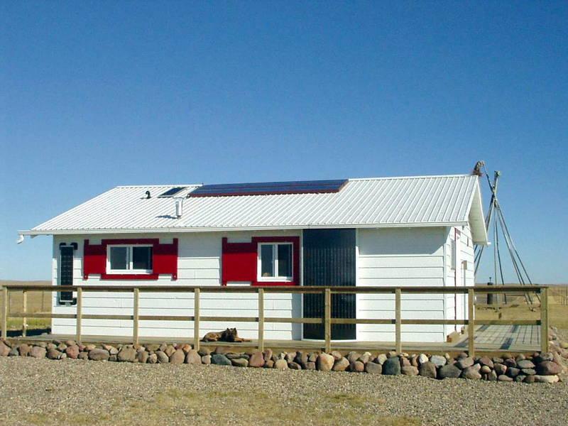 Solar Off-Grid-On-Grid Home at Grasslands National Park, SK