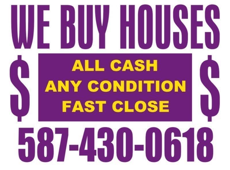 # WE BUY HOUSES / CONDO ANY CONDITION