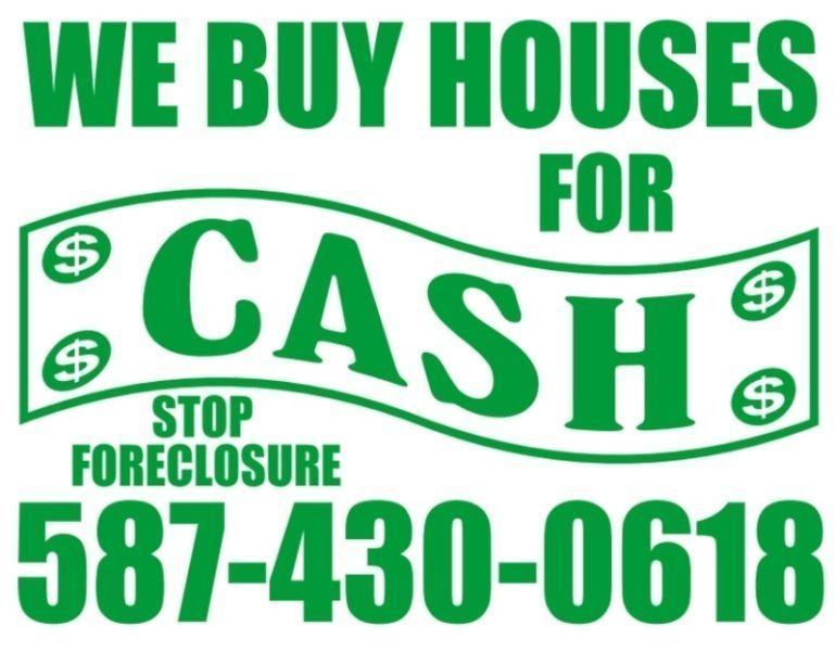 We Buy Houses! **Quick, Easy, Cash Offer**