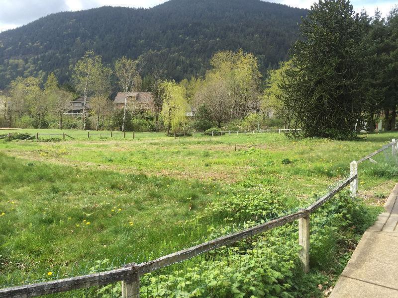 Large Building Lot zoned for Duplex, one block to Harrison Lake