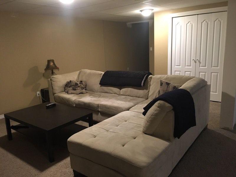 Available now! One bedroom FURNISHED INTERNET CABLE LAUNDRY