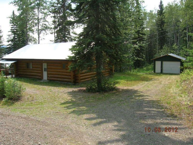 Log home on north shore of Francois lake