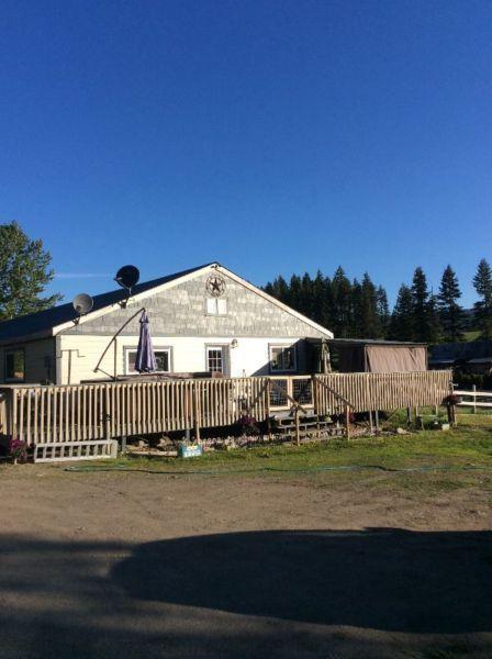Gorgeous 8.8 acre horse property 5 minutes out of Lumby BC