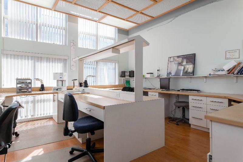 Superb Location 2 Level Office with Dental lab equipment