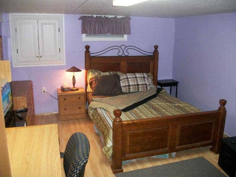 Huge Furnished Basement Bedroom