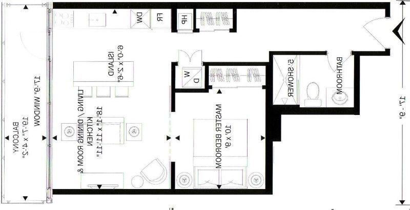 New SOHO Champagne 9th floor 1 BDRM at $1445 avail August 1st