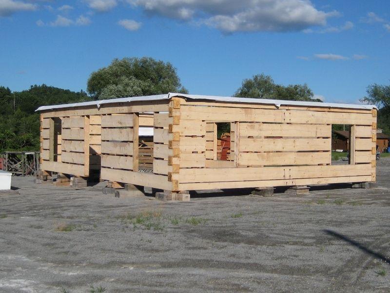 Log cabin structure 24x30 x 1.5 storey