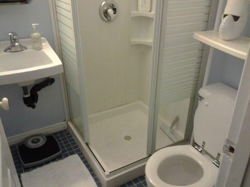 Lower Level Room with Adjacent Bathroom