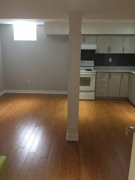 BRAND NEW 1 bedroom basement apartment for rent on July 1st!!