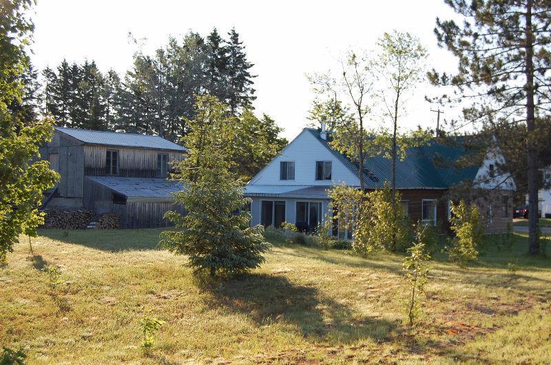 Fermette,43 arpents, ecurie ,lac privée, maison, garage
