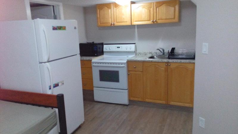 Bachelor or studio type basement suite for rent in Millwoods