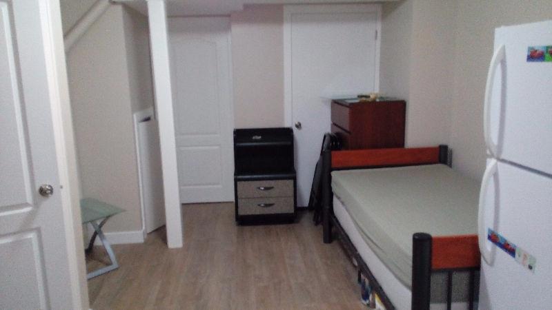 Bachelor or studio type basement suite for rent in Millwoods