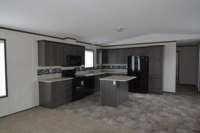 Great kitchen and lots of space in this new modular home!
