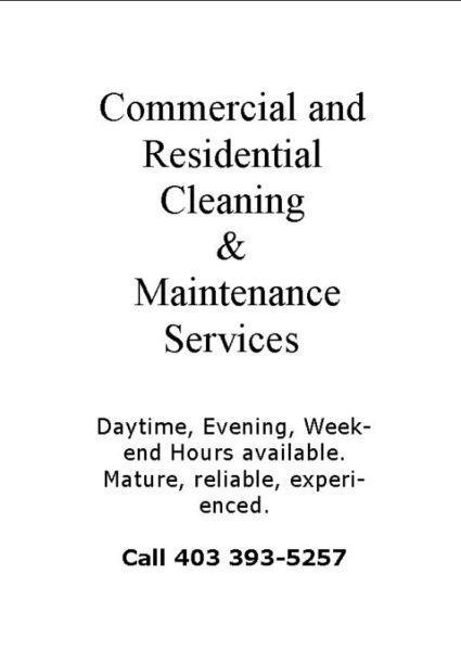 Residential and Commercial Cleaners