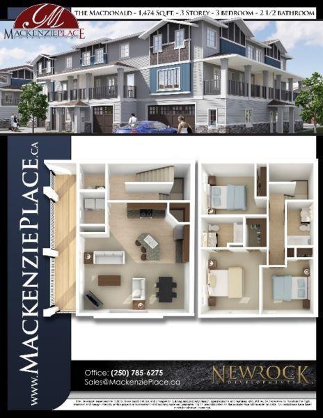 3 BR Home - 1,474 Sq.Ft. - Mackenzie Place: The MacDonald