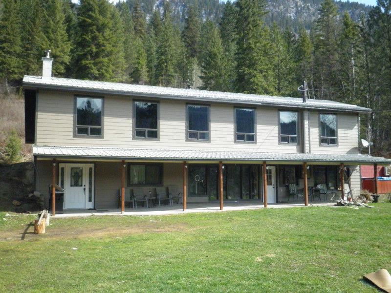 3,000 Sq. Ft. Home on 17 Acres and Island on Shuswap River Lumby