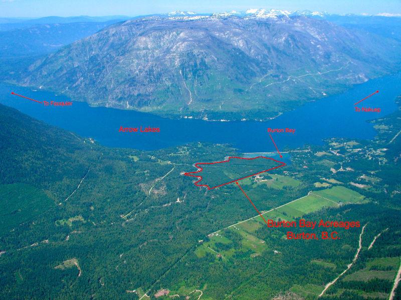 Beautiful Recreational Arrow Lakes Waterfront Acreages