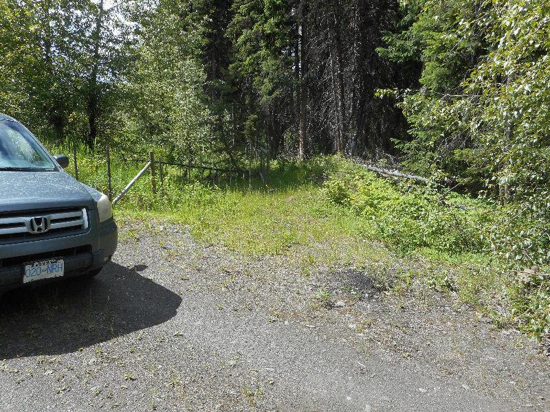 Placer gold claim on Tranquille River outside of