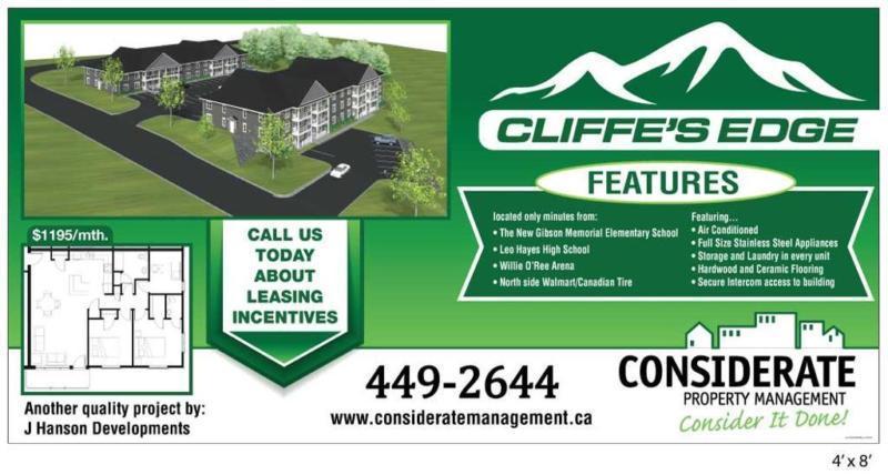 Cliffe's Edge - Brand New! Wheelchair Accessible Avail! 2 Bed