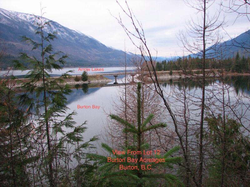 Beautiful Recreational Arrow Lakes Waterfront Acreages