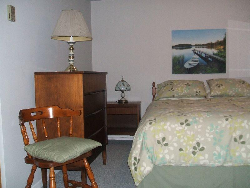 FULLY FURNISHED SPACIOUS ROOM WITH PRIVATE BATH--GREAT VALUE!!