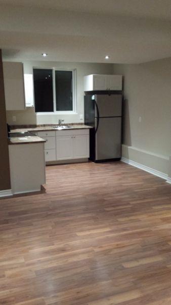 Newly built 2 bedroom walkout apartment