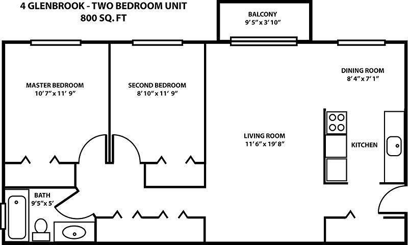 2 bedroom apartment