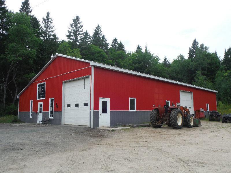 Business with house, shop, storage on 40 acres