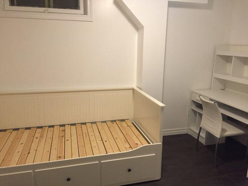 **2 Rooms for rent in a Brand New 2 Bedrooms Basement Unit**