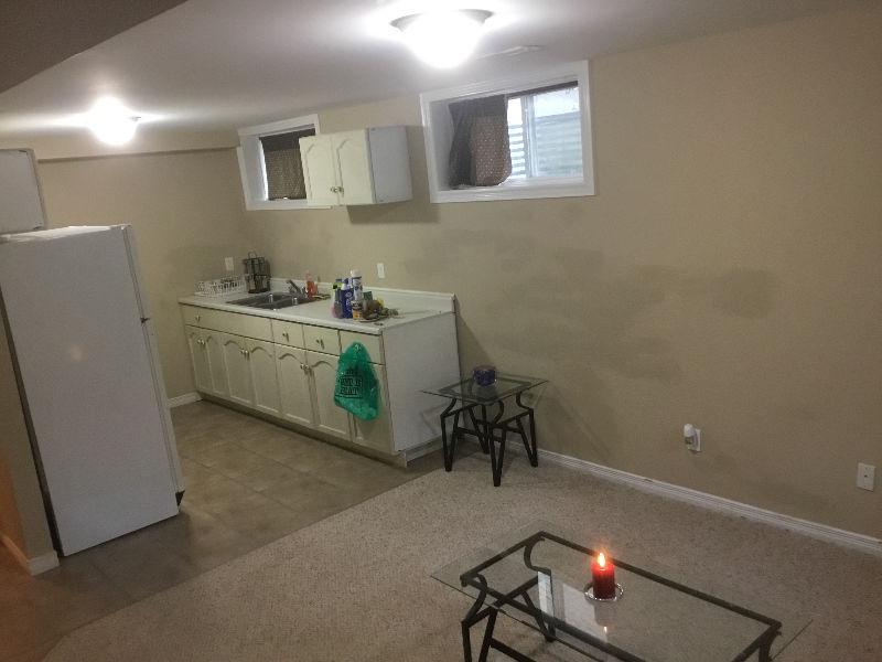 Basement apartment for rent starting AUGUST 1ST, 2016