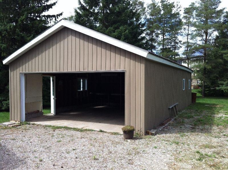 Detached Double Garage, 24 x 44 ft, South end, Electricity, $525