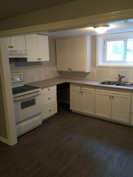 NEWLY renovated basement apt- AUG 1st