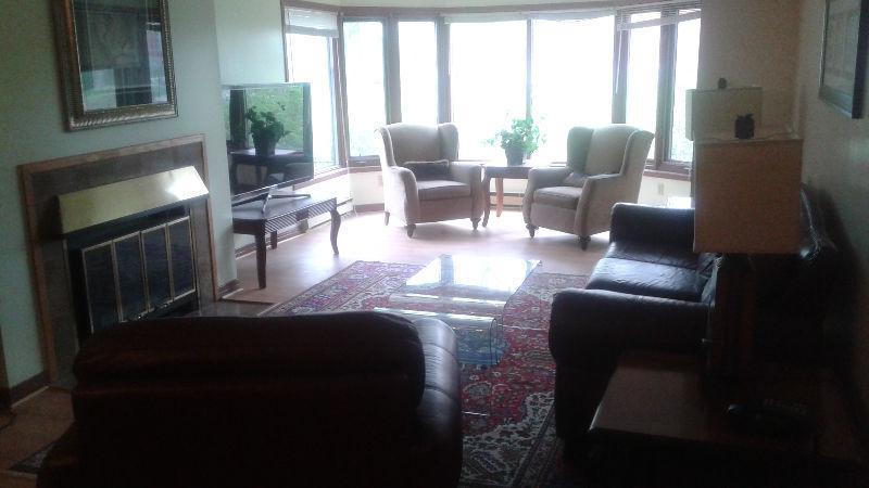 Elegant fully furnished 3 bedroom condo apartment, at Dow's Lake
