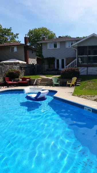Family single home for rent with pool