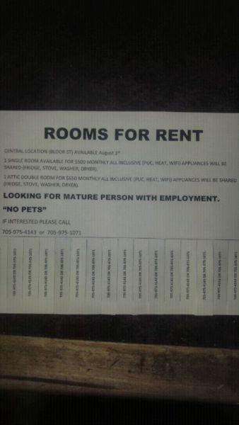 ROOMS FOR RENT