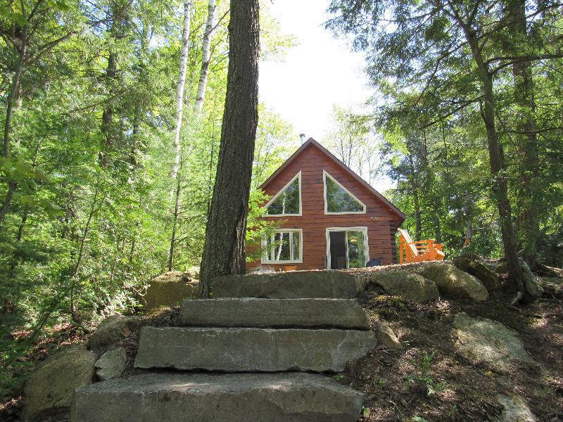 Lakefront Log Cabin Cottage Rental