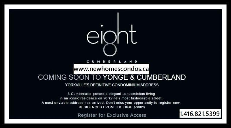 NEW CONDOS FOR SALE  8 CUMBERLAND YORKVILLE + CASHBACK