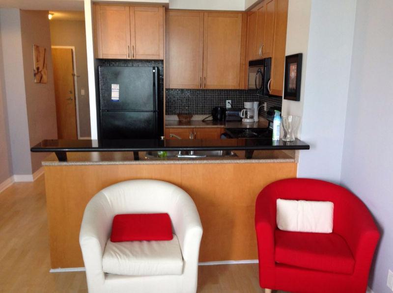 Furnished Luxurious 1 Bedroom + Den Condo Opp Square One