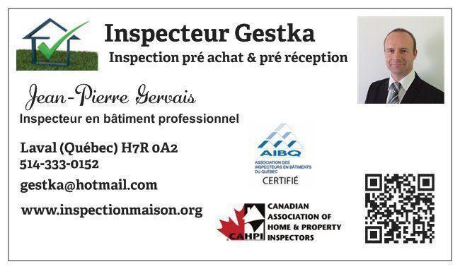 Inspecteur en bâtiment inspection maison condo duplex