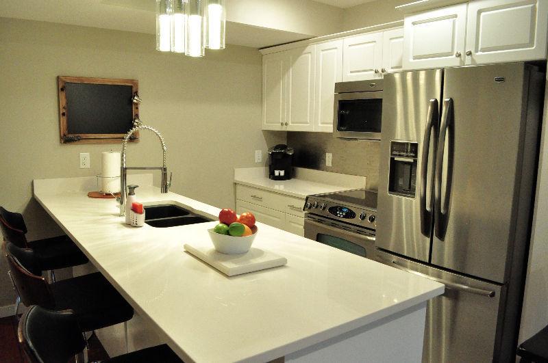2 Bedroom Fully Furnished Modern Basement Suite off Broadway