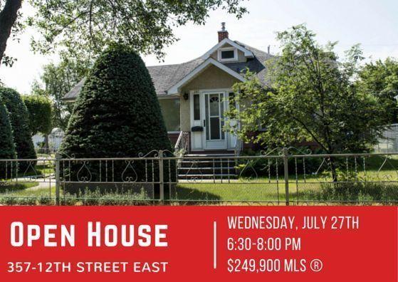 Open House, Wed July 27th 6:30-8 PM .. 357-12th St E