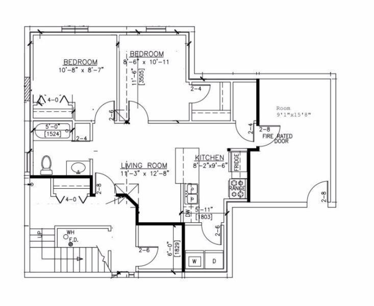 Avail Aug 1st, Like NEW 3room Legal Suite, Steps from University