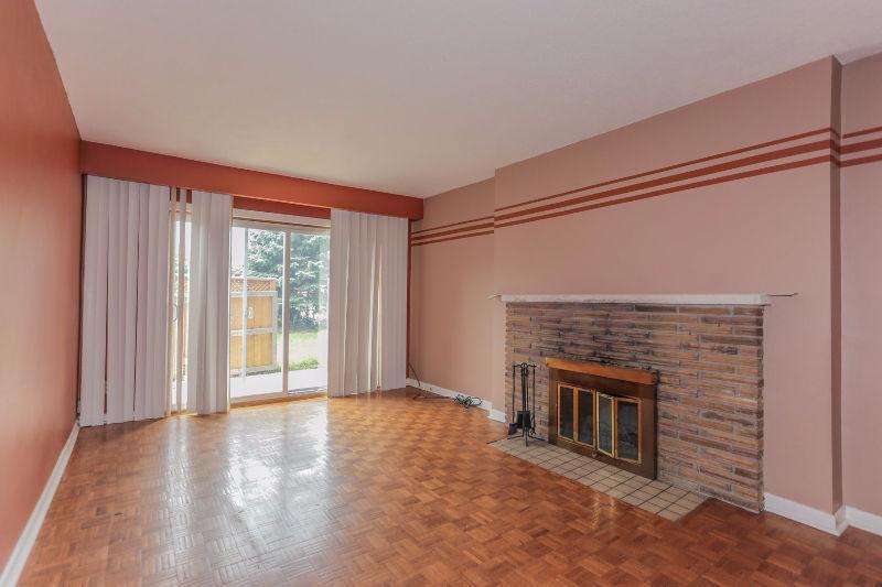2 bedroom brick townhouse condo with wood burning fireplace