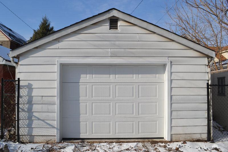 Detached single car garage for parking and storage