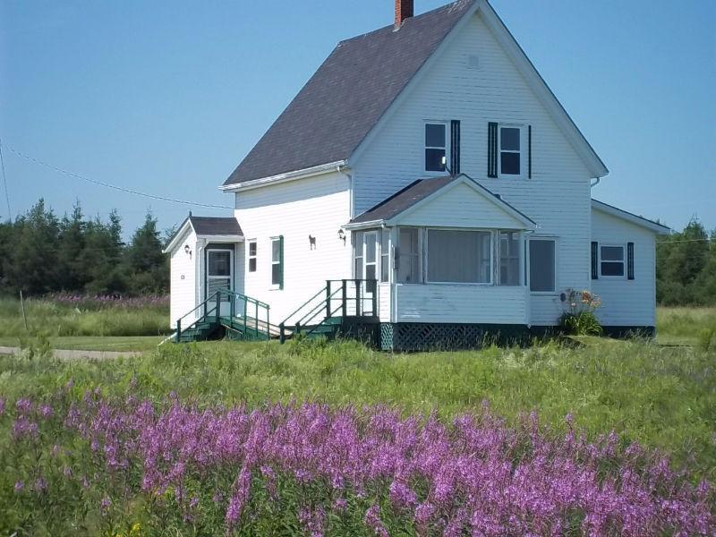 1.5 Storey House on 4 + Acres Waterfront in Grand River, P.E
