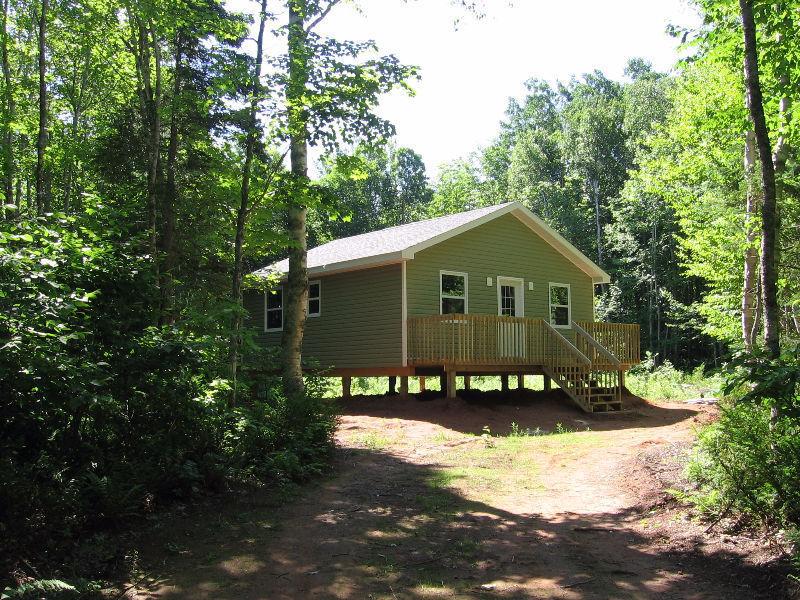 NEW COTTAGE/CABIN BUILT ON A LARGE WOODED PRIVATE LOT IN THE HIL