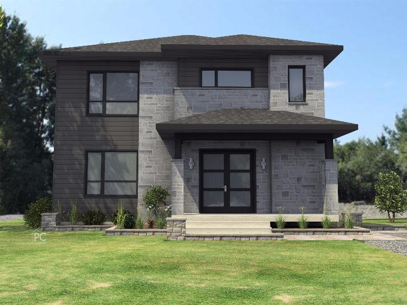 Belle contemporaine à construire selon vos goûts à Ste-Marie